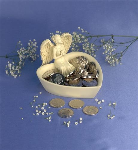 Regnbgsvvar Angel Coin Set, display med 60 mynt