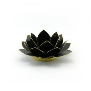 Regnbågsvävar Lotusblomma för värmeljus, svart