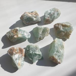 Mineralienfachhandel Kalcit Blå, Rå bit, Stor
