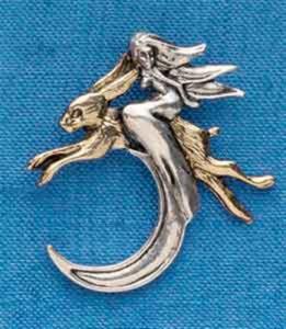 Regnbågsvävar Hängsmycke, "Moon Leaper, Intuition"