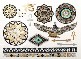 Berk Esoterik Tillf&auml;llig tatuering - Egyptisk