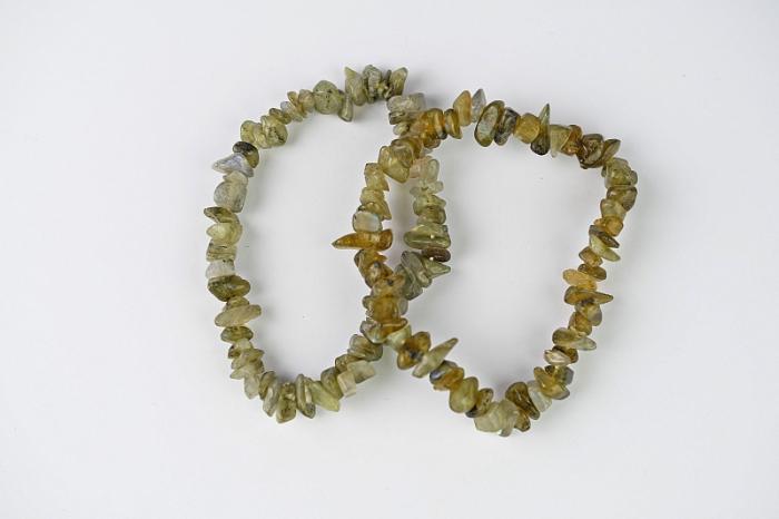 Mineralienfachhandel Labradorit Chipsarmband