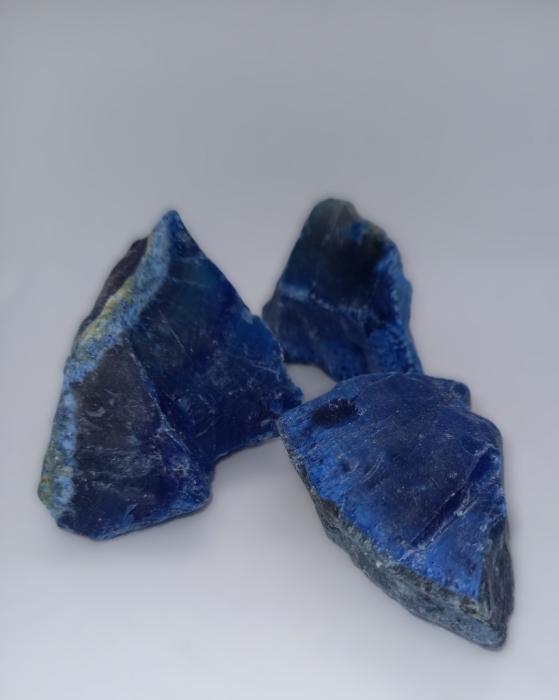 Mineralienfachhandel Agat Blå, Rå bit