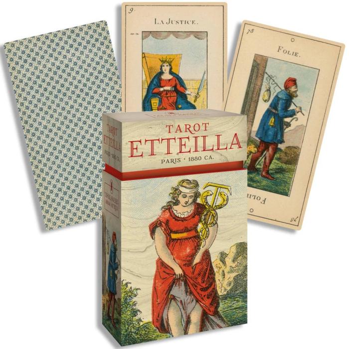 Tarot Etteilla Anima Antiqua Limited Edition från Lo Scarabeo, historisk tarotlek i exklusiv samlarutgåva med klassiska Etteilla-illustrationer