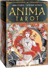 Anima Tarot fr&aring;n Lo Scarabeo med detaljrika animeinspirerade illustrationer och esoterisk symbolik baserad p&aring; alkemi, kabbala och tarot