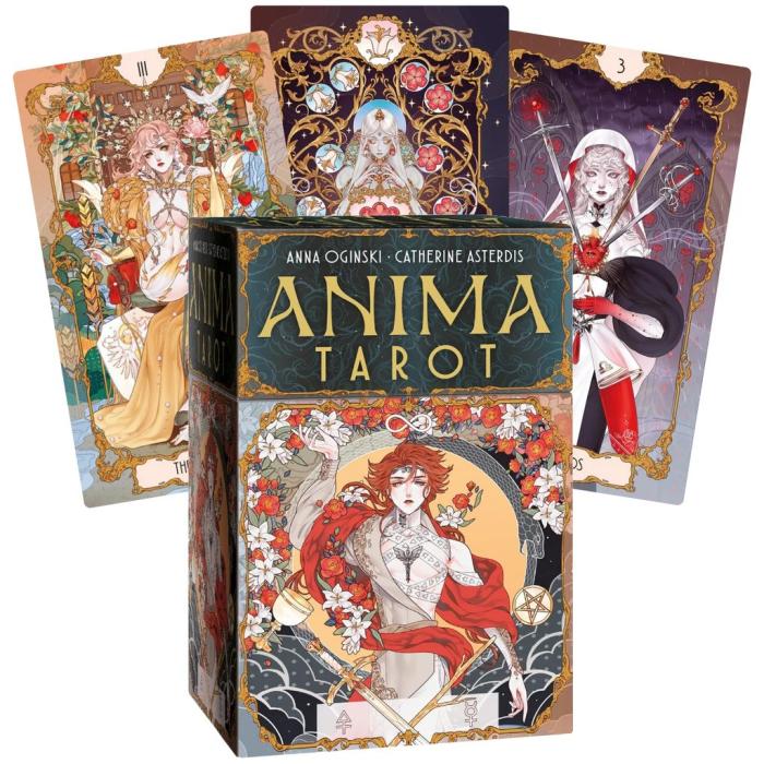 Anima Tarot från Lo Scarabeo med detaljrika animeinspirerade illustrationer och esoterisk symbolik baserad på alkemi, kabbala och tarot