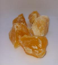 Mineralienfachhandel Kalcit Gul, Rå bit