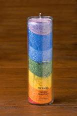 Regnbågsvävar Chakraljus Sri Yantra