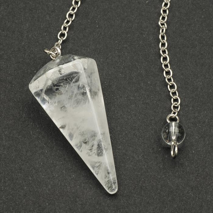 Rock Crystal Quartz Pendulum