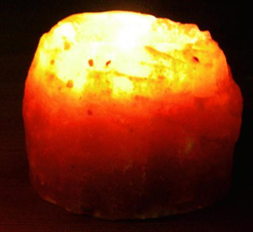 Regnbågsvävar Saltkristallykta 400g, 40 mm hål