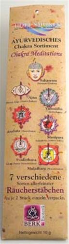 Berk Esoterik Ayurvedisk rökelse för Chakrameditation