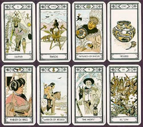 US Games Systems Native American Tarot av Magda Weck Gonzalez.