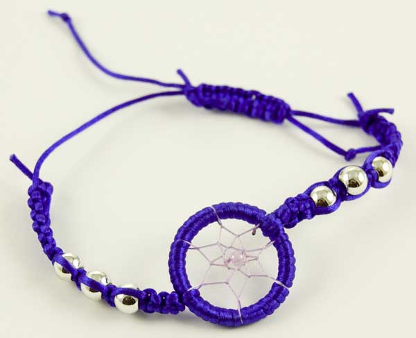 Cleo Bracelet Dream Catcher Purple