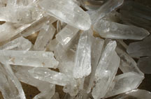 Mineralienfachhandel Bergkristall Laserstav, 3-5 cm