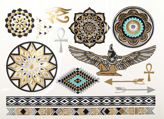 Berk Esoterik Tillfällig tatuering - Egyptisk