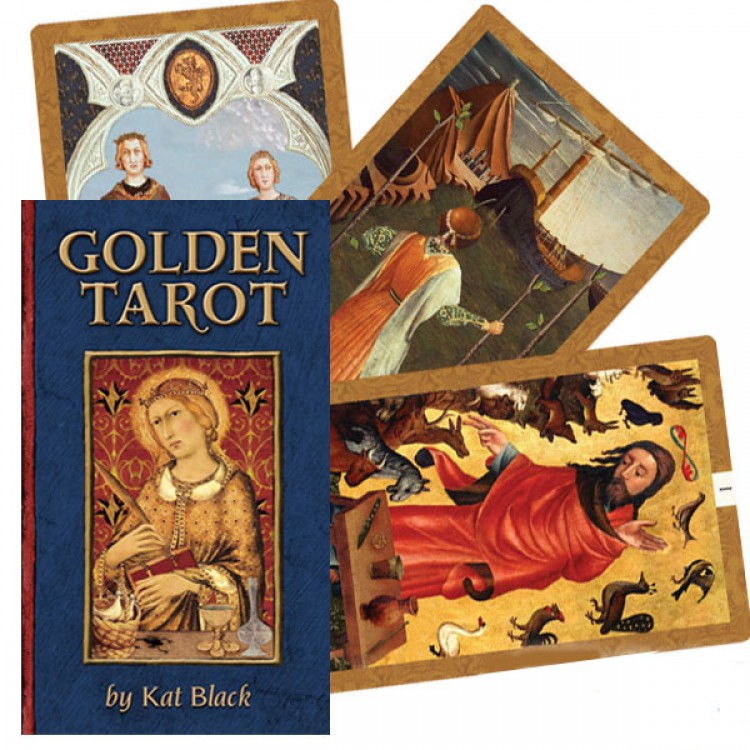 US Games Systems Golden Tarot by Kat Black