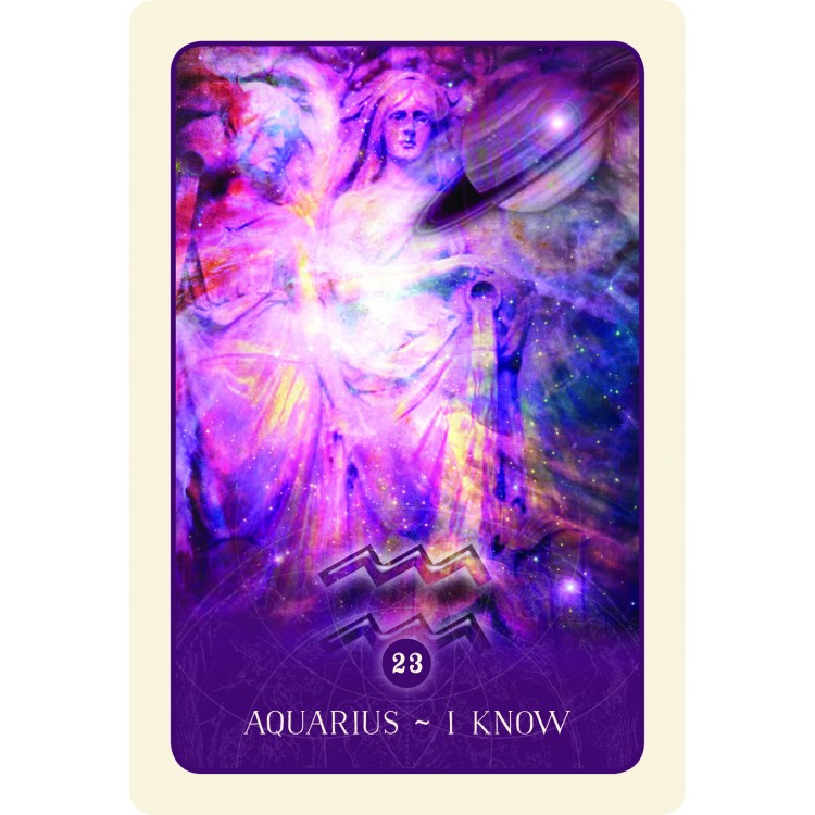 Blue Angel Black Moon Astrology Cards