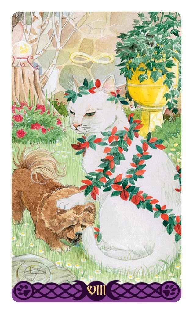 Lo Scarabeo Tarot Cards Pagan Cats, Mini