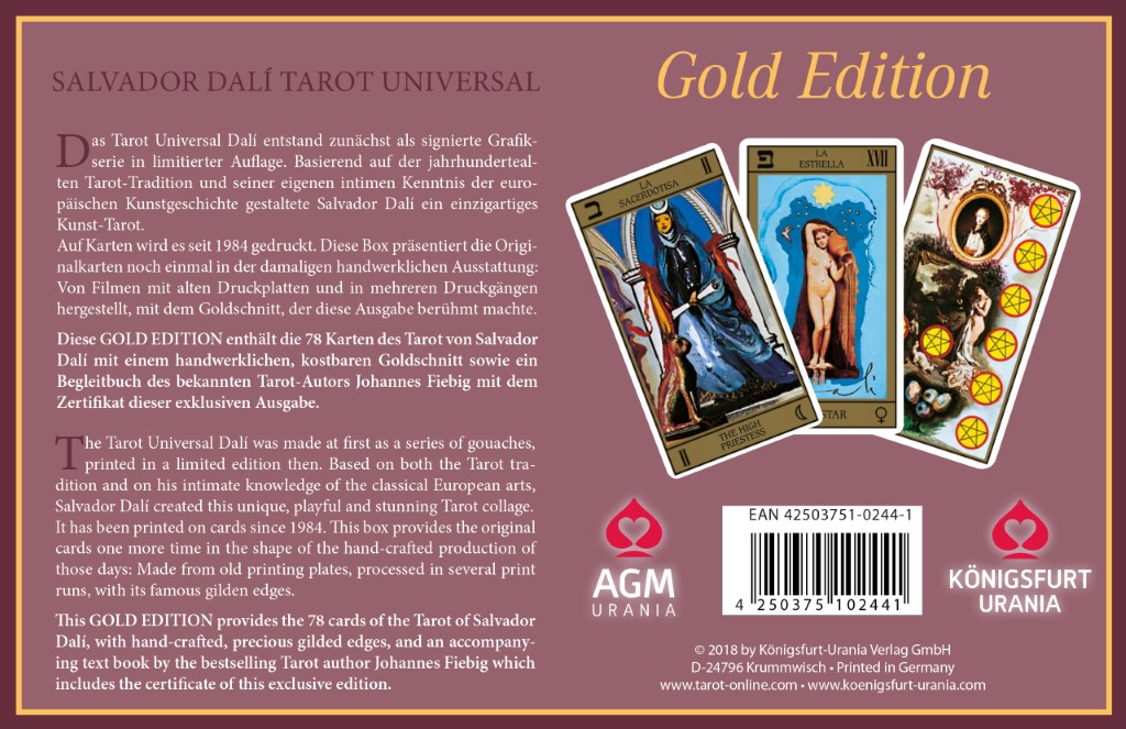 AGM Salvador Dali Universal Tarot Gold Edition
